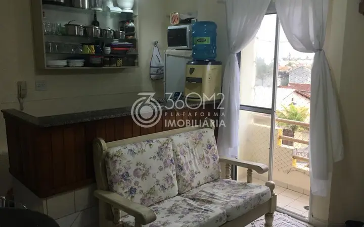 Apartamento para Venda em Itanhaém, Tupy, 1 dormitório, 1 banheiro, 2 vagas