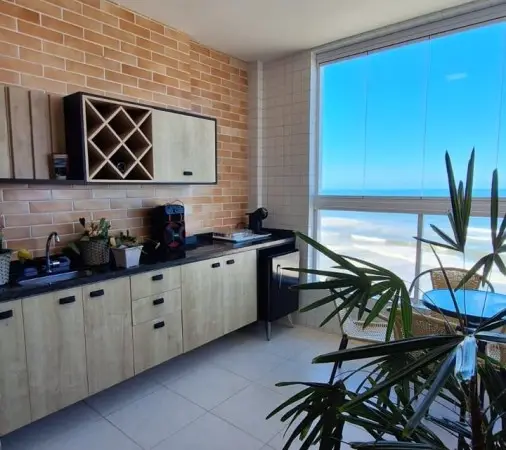 Apartamento para Venda em Mongaguá, Vila Anhanguera, 2 dormitórios, 1 suíte, 2 banheiros, 1 vaga