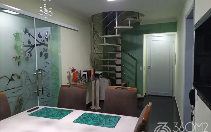 Cobertura Duplex para Venda em Santo André, Casa Branca, 3 dormitórios, 1 suíte, 2 banheiros, 2 vagas