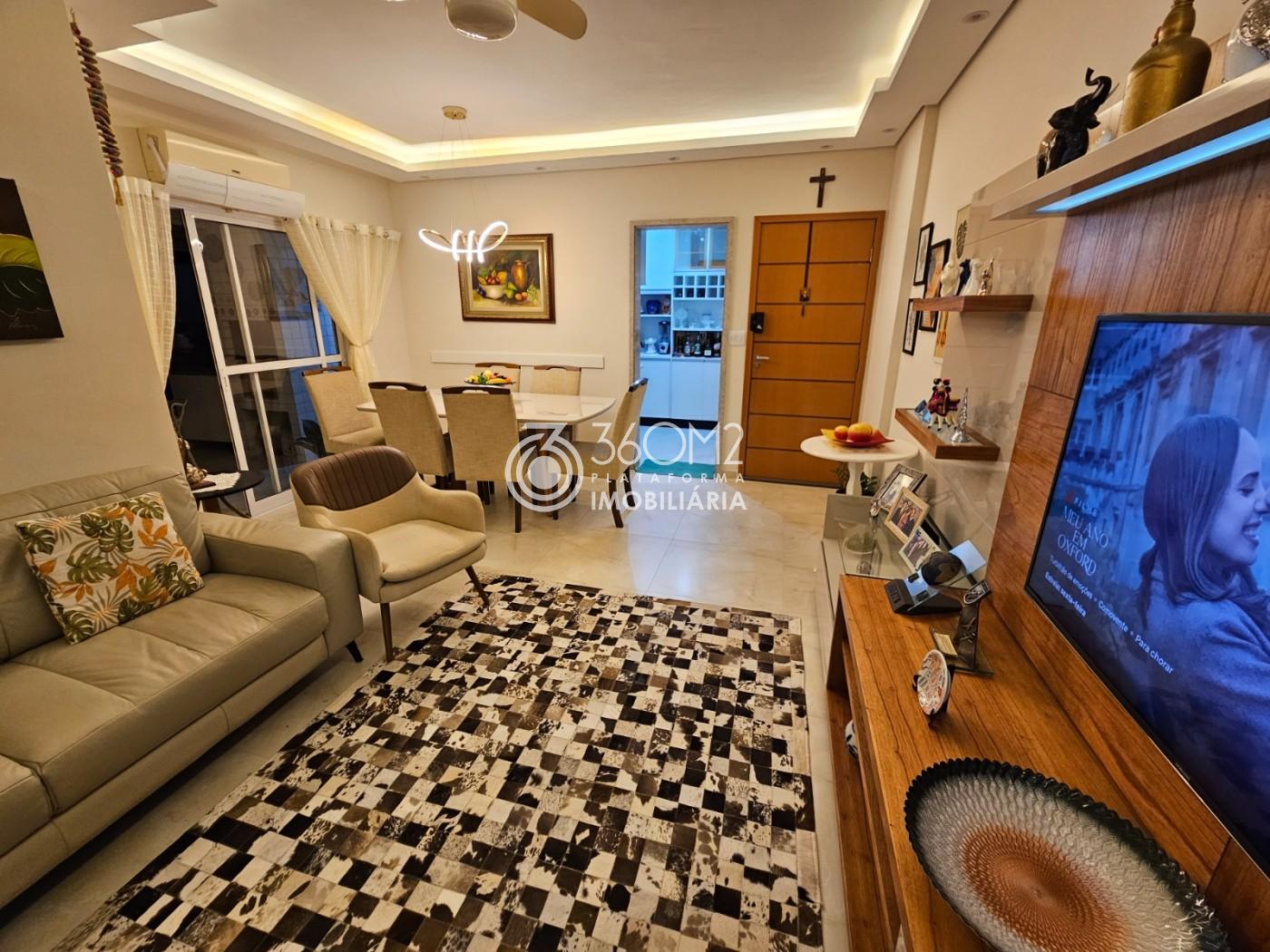 Apartamento para Venda em Praia Grande, Canto do Forte, 3 dormitórios, 2 suítes, 3 banheiros, 2 vagas