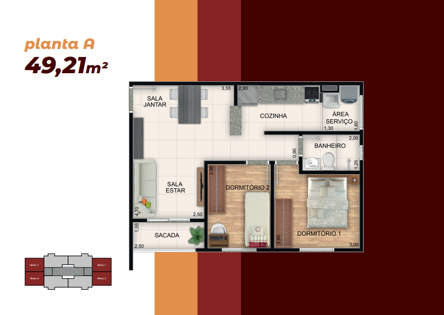 Apartamento para Venda em São Bernardo do Campo, Demarchi, 2 dormitórios, 1 banheiro, 1 vaga - apoio