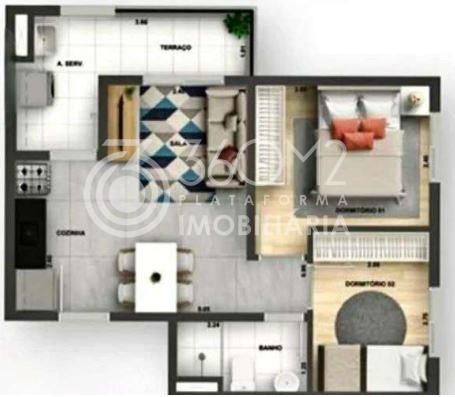 Apartamento para Venda em São Paulo, Jardim Santa Emília, 2 dormitórios, 1 banheiro